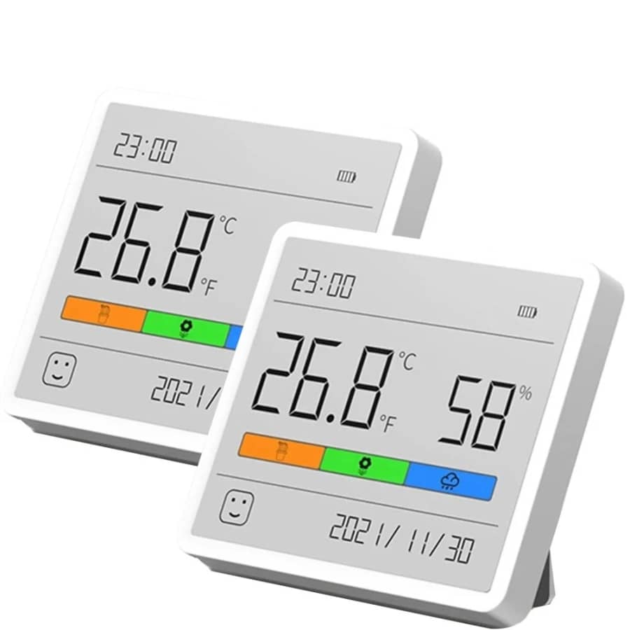 Xiaomi Duka Atuman Temperature Humidity Meter 2-Pack for $12