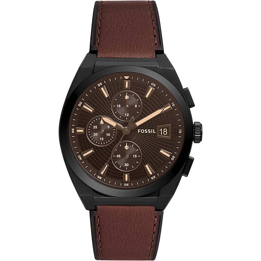 Fossil Men's Everett Chronograph Eco Leather Watch for $165 Fossil Men's Everett Chronograph Eco Leather Watch for $165