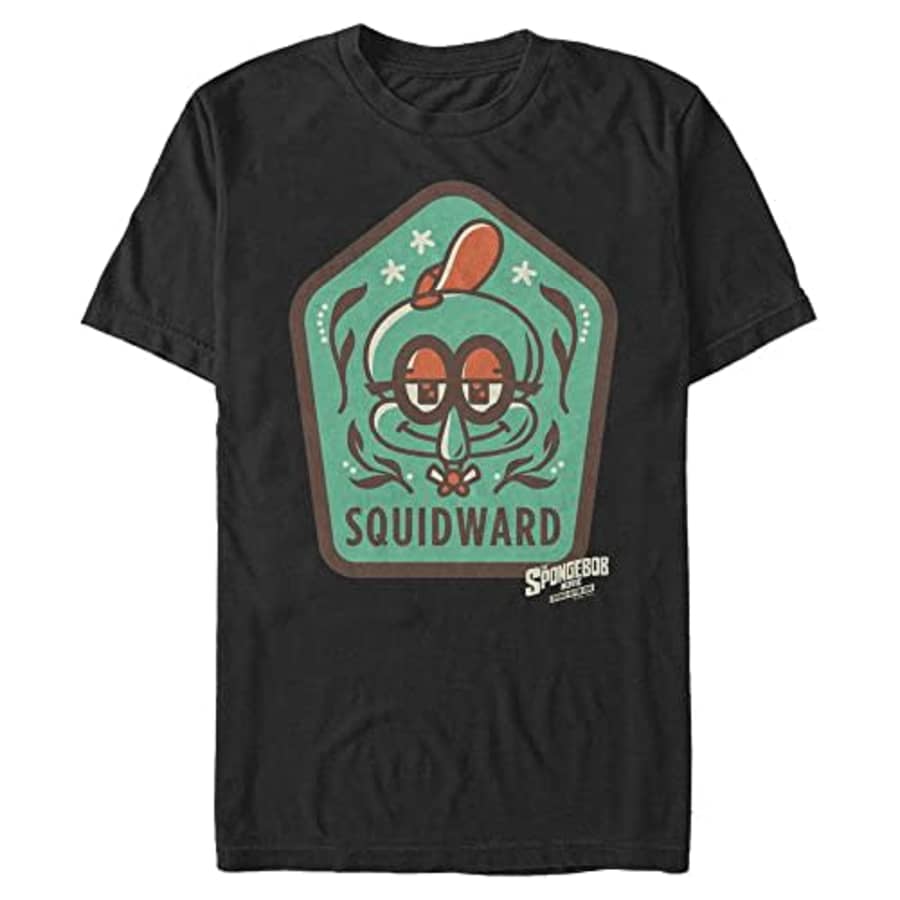 Nickelodeon Men's Big & Tall Squidward Camp Patch T-Shirt, Black, 3X-Large Tall for $23 Nickelodeon Men's Big & Tall Squidward Camp Patch T-Shirt, Black, 3X-Large Tall for $23