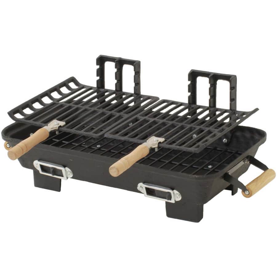 Kay Home Products Marsh Allen 10" x 18" Cast Iron Hibachi Charcoal Grill for $30