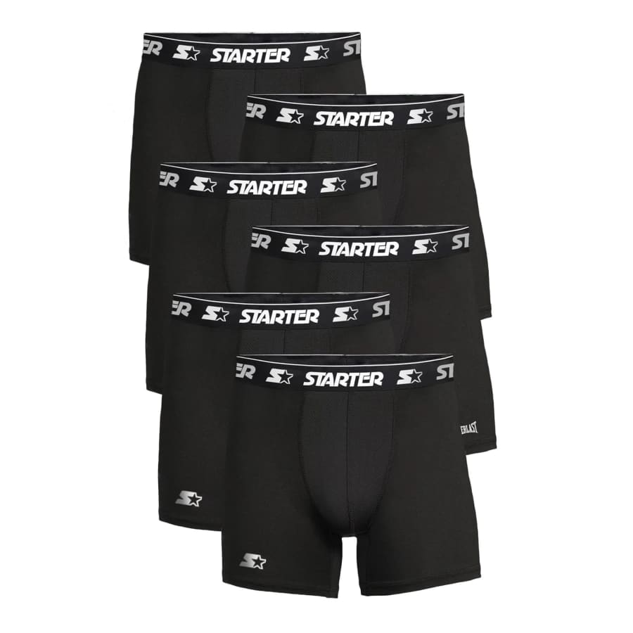 Starter Men's Boxer Briefs 6-Pack for $15