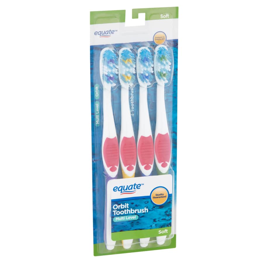 Equate Multi-Level Soft Orbit Toothbrush 8-Pack for $8