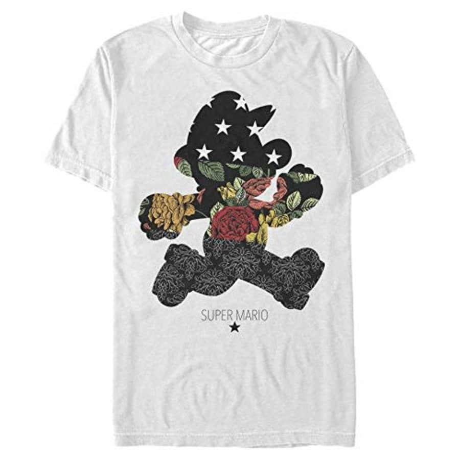 Nintendo Men's T-Shirt, White, XXX-Large for $21