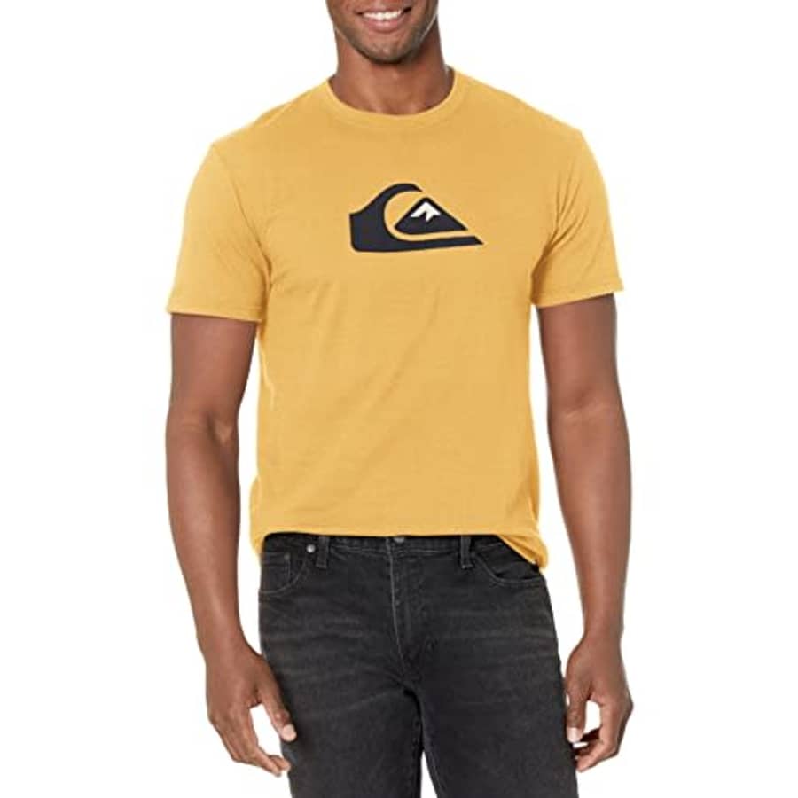 Quiksilver Men's Comp Logo Mt0 Tee Shirt, Rattan, L for $20 Quiksilver Men's Comp Logo Mt0 Tee Shirt, Rattan, L for $20