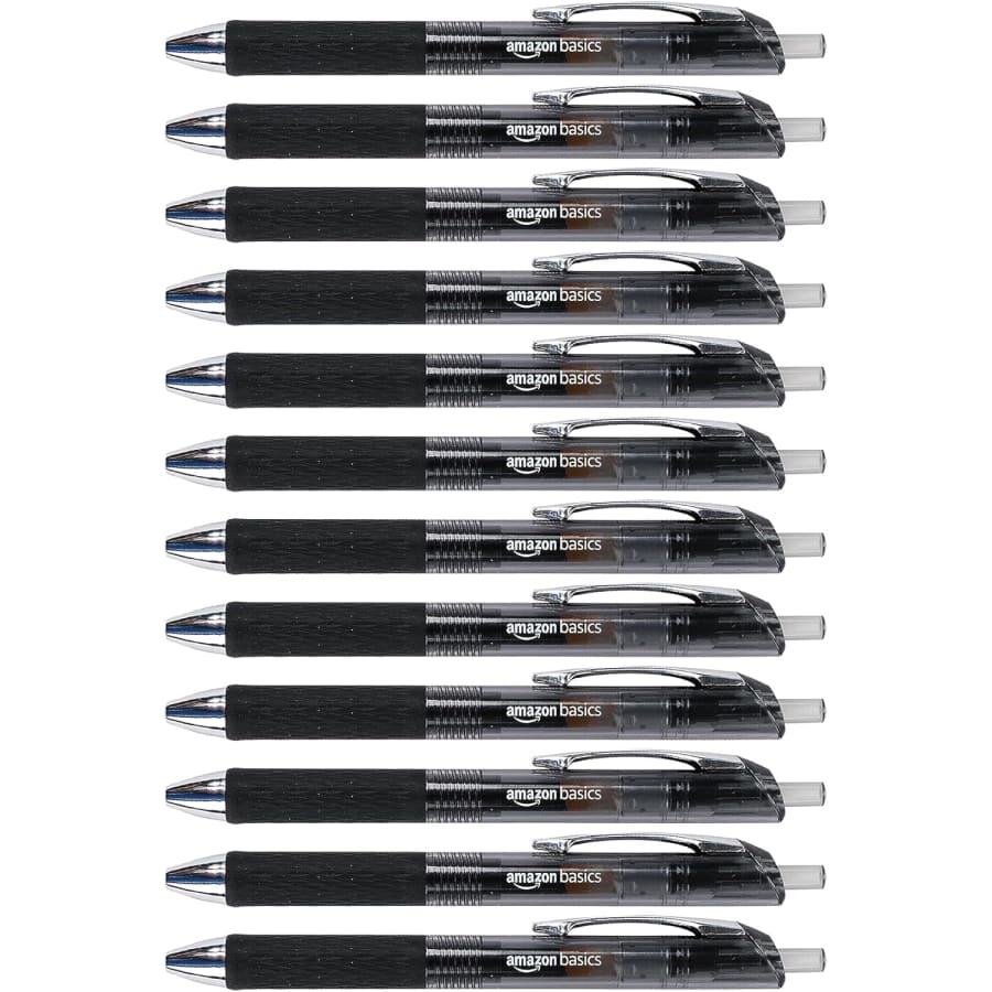 Amazon Basics Retractable Gel Pens 12-Pack for $6 Amazon Basics Retractable Gel Pens 12-Pack for $6
