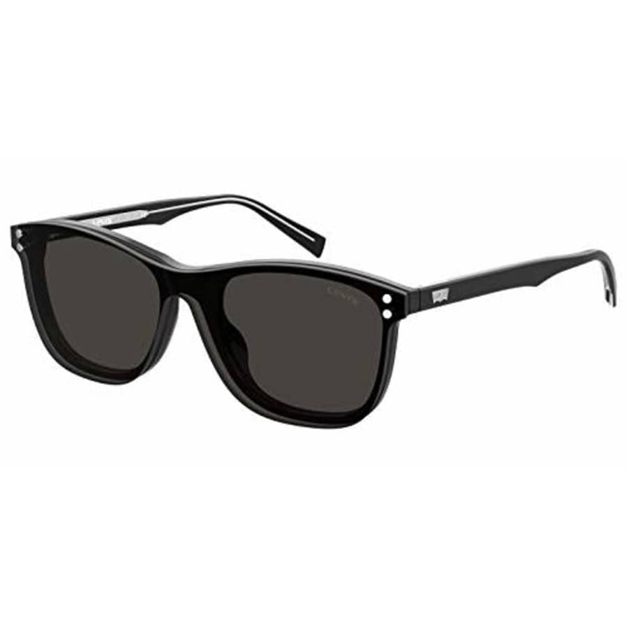 Levi's Men's LV 5013/CS Rectangular Sunglasses, Black, 53mm, 18mm for $29