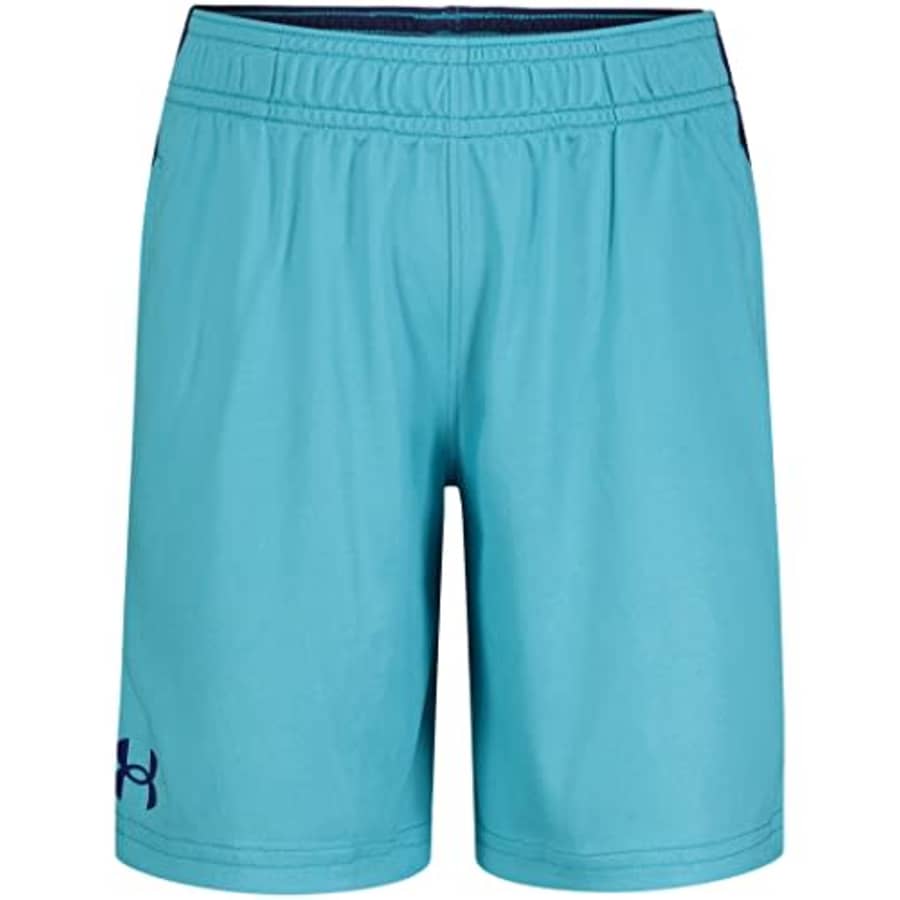 Under Armour Boys' Printed Boost Short, Elastic Waistband, Blue SURF CAMO for $13 Under Armour Boys' Printed Boost Short, Elastic Waistband, Blue SURF CAMO for $13