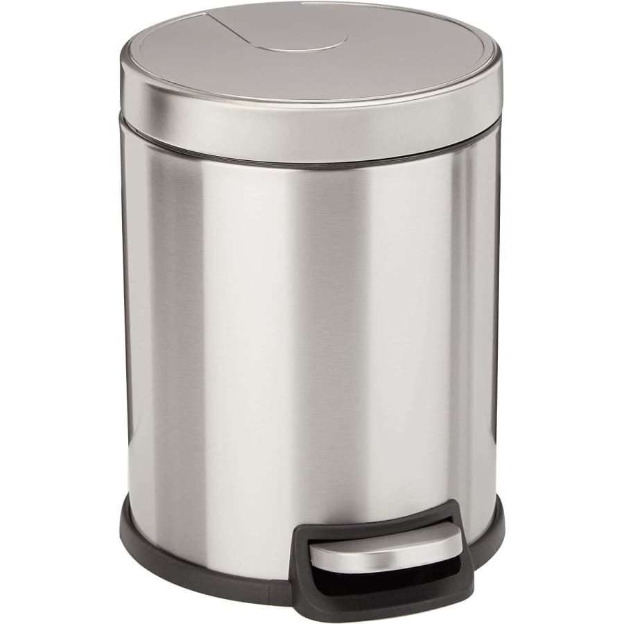Amazon Basics 1.3-Gallon Soft-Close Trash Can for $19