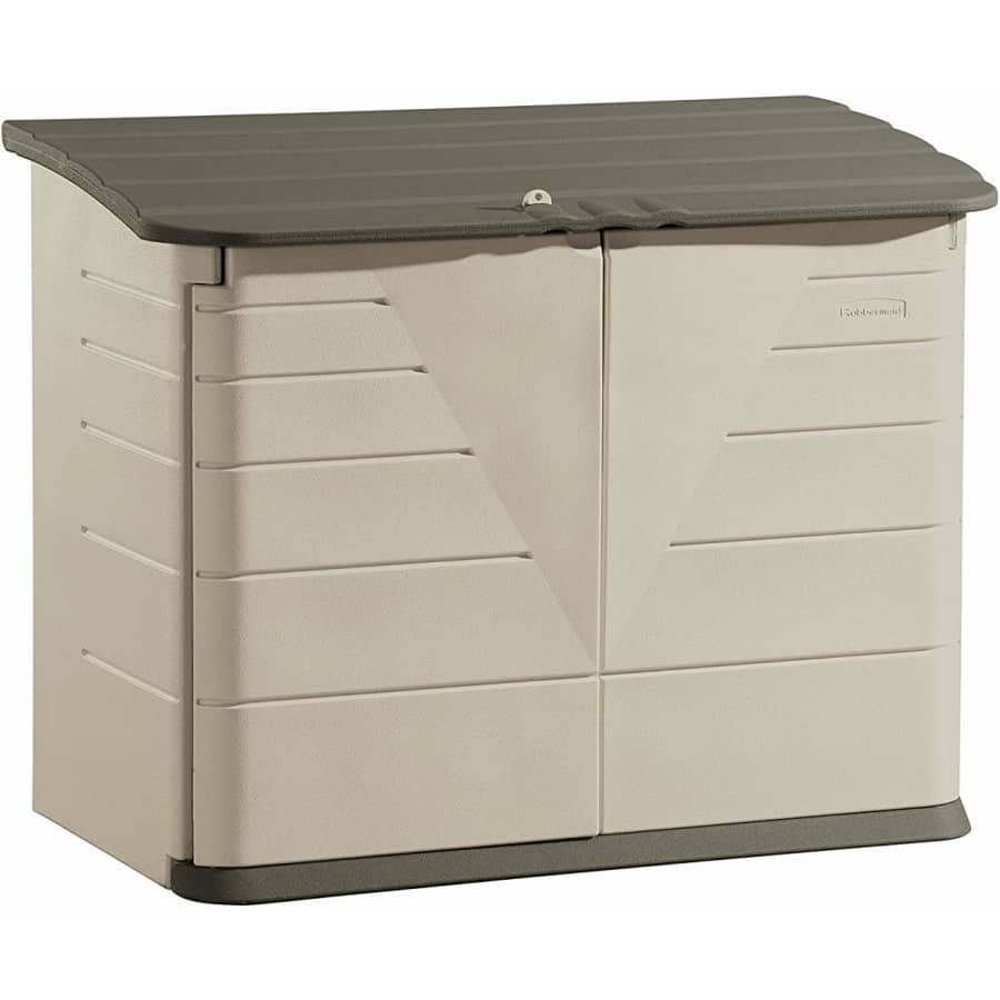 Rubbermaid Large Horizontal Resin Storage Shed for $458 Rubbermaid Large Horizontal Resin Storage Shed for $458