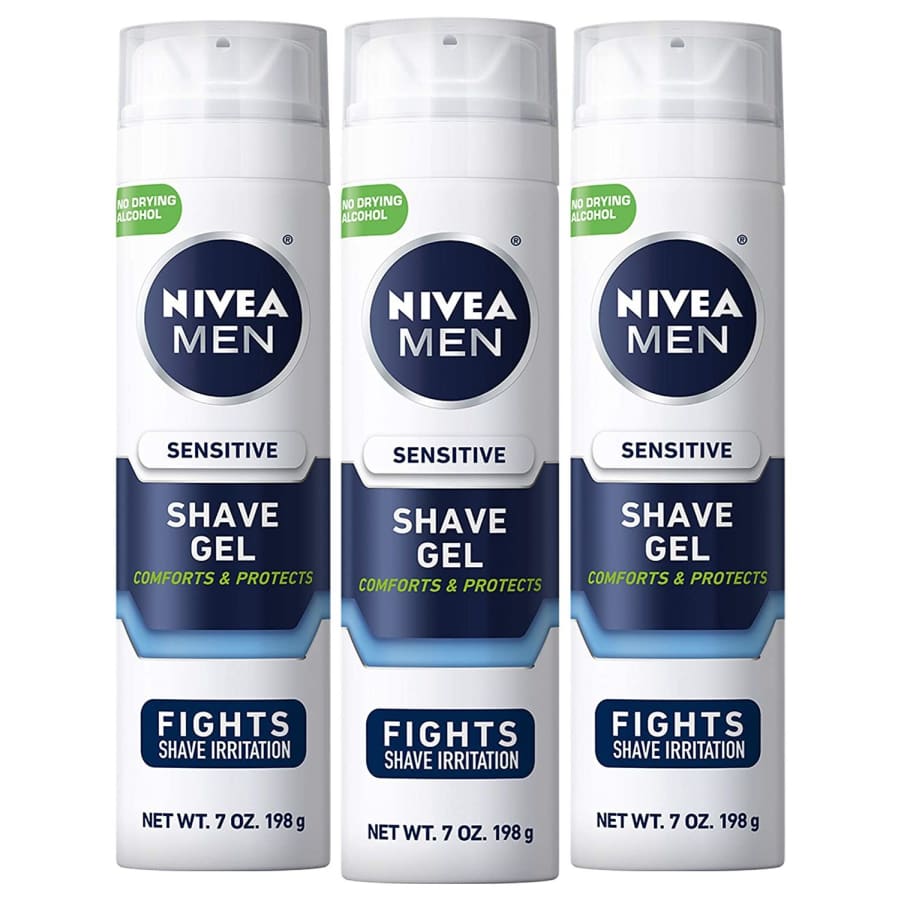 Nivea For Men 7-oz. Sensitive Shaving Gel 3-Pack for $12