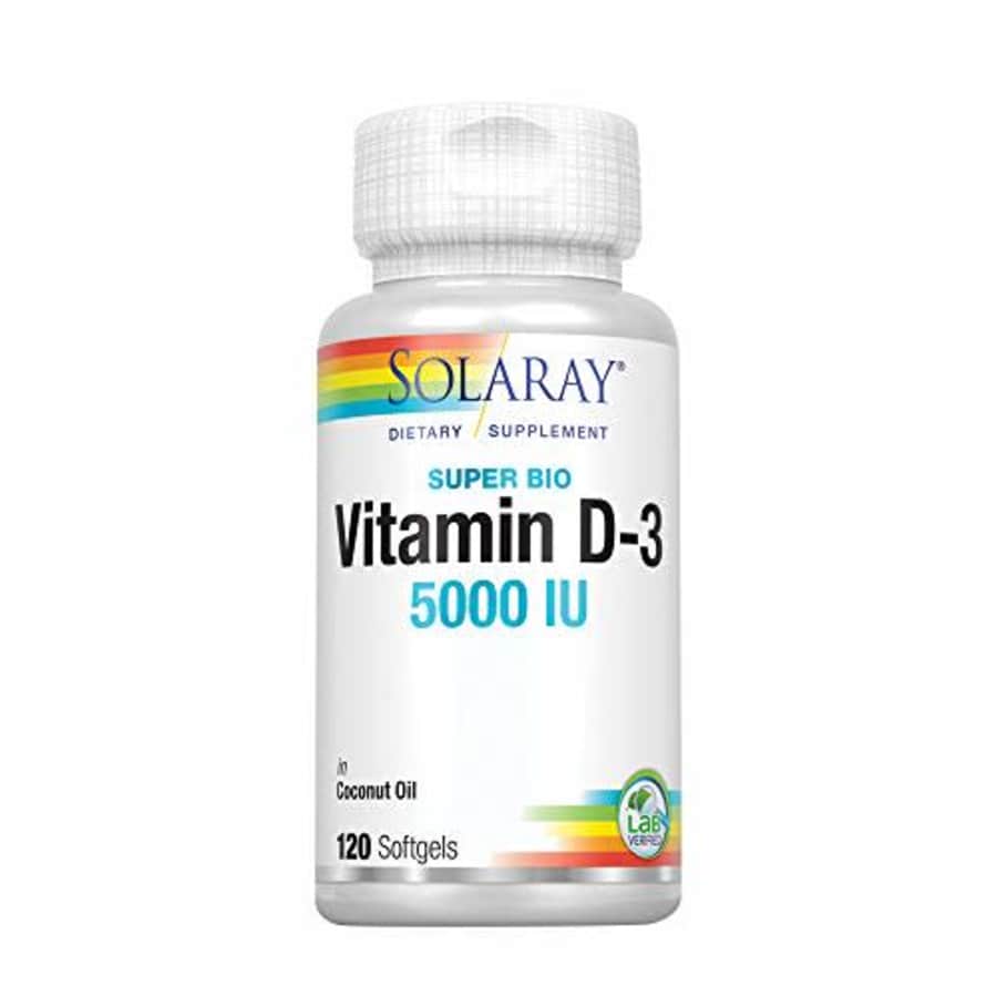 Solaray Super Bio Vitamin D-3 in Non-GMO Coconut Oil 5000IU | Strong Bones & Immune System Support for $15 Solaray Super Bio Vitamin D-3 in Non-GMO Coconut Oil 5000IU | Strong Bones & Immune System Support for $15
