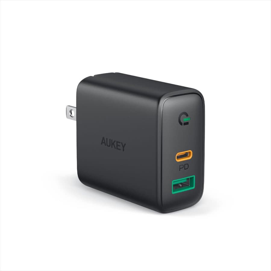 Aukey 30W USB-C Dual Port Wall Phone Charger for $13