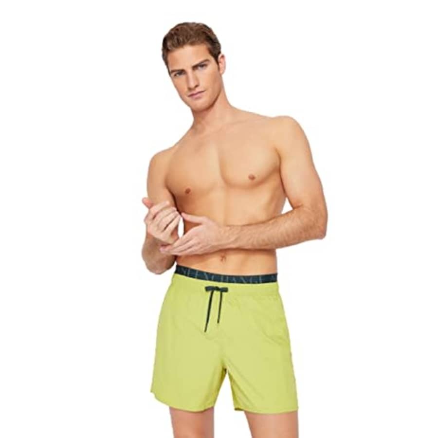 A|X ARMANI EXCHANGE Men's Standard Swimsuit, Black Eagle Print for $34
