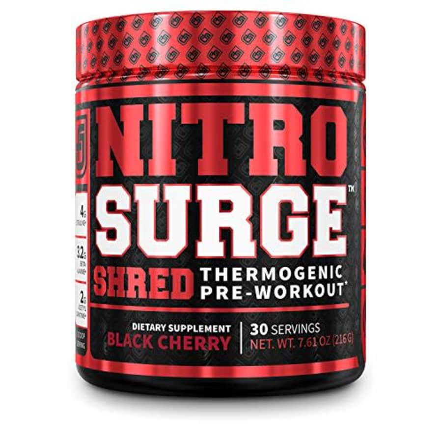 Jacked Factory NITROSURGE Shred Pre Workout Supplement - Energy Booster, Instant Strength Gains, Sharp Focus, for $29 Jacked Factory NITROSURGE Shred Pre Workout Supplement - Energy Booster, Instant Strength Gains, Sharp Focus, for $29