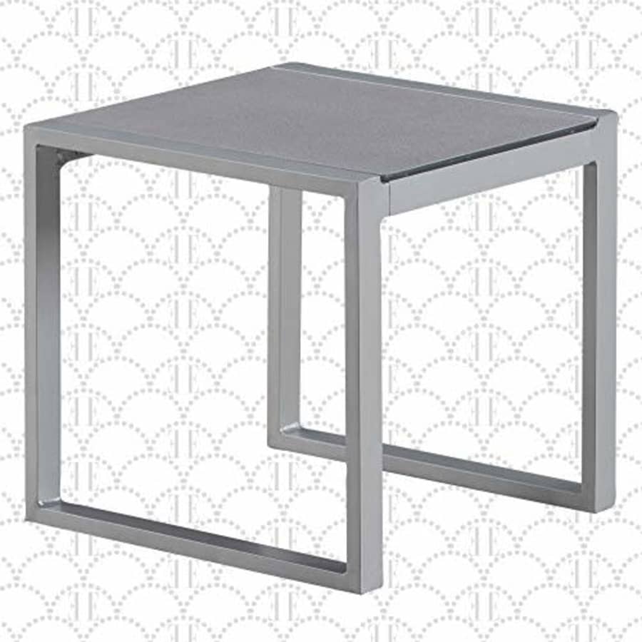 Elle Decor Tropez Mesh Outdoor Patio Furniture Collection with Metal Frame Side Table, Gray for $77 Elle Decor Tropez Mesh Outdoor Patio Furniture Collection with Metal Frame Side Table, Gray for $77