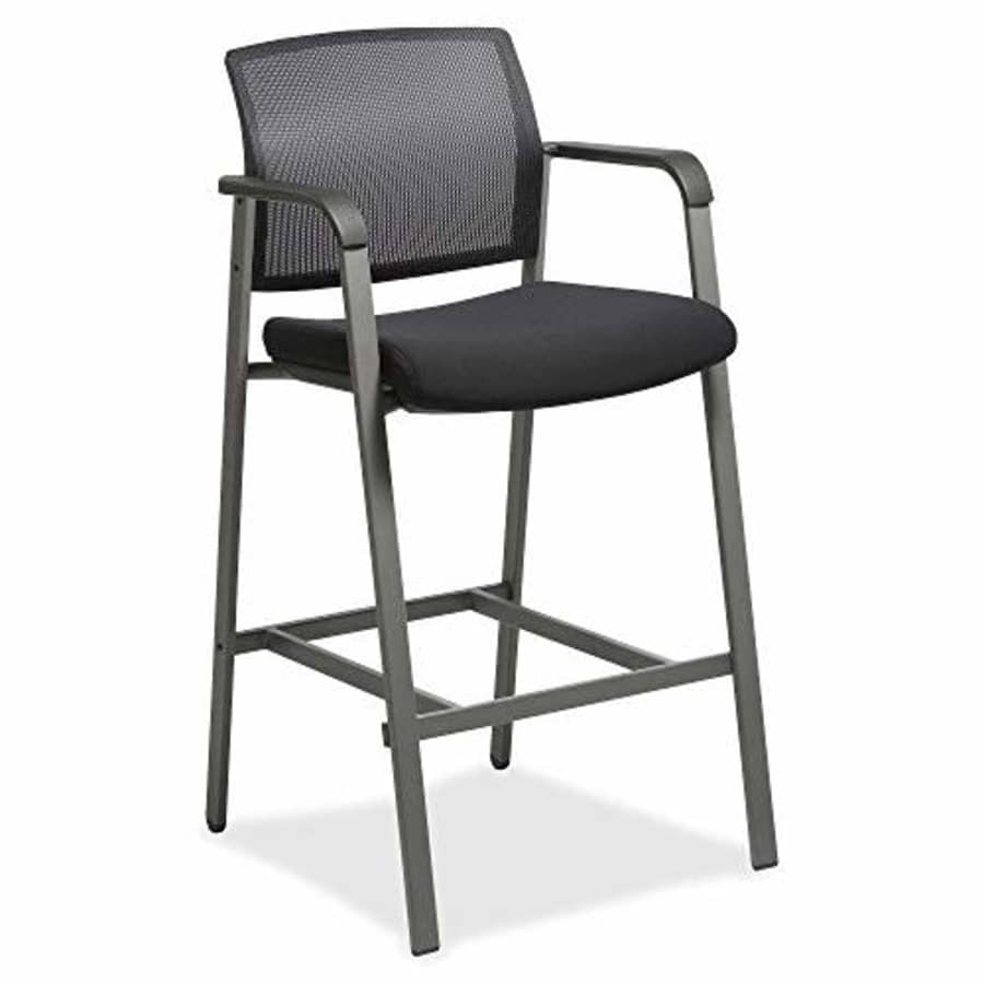 Lorell Mesh Back Guest Sitting Stool, 42.9" x 23.6" x 22.9", Black for $153