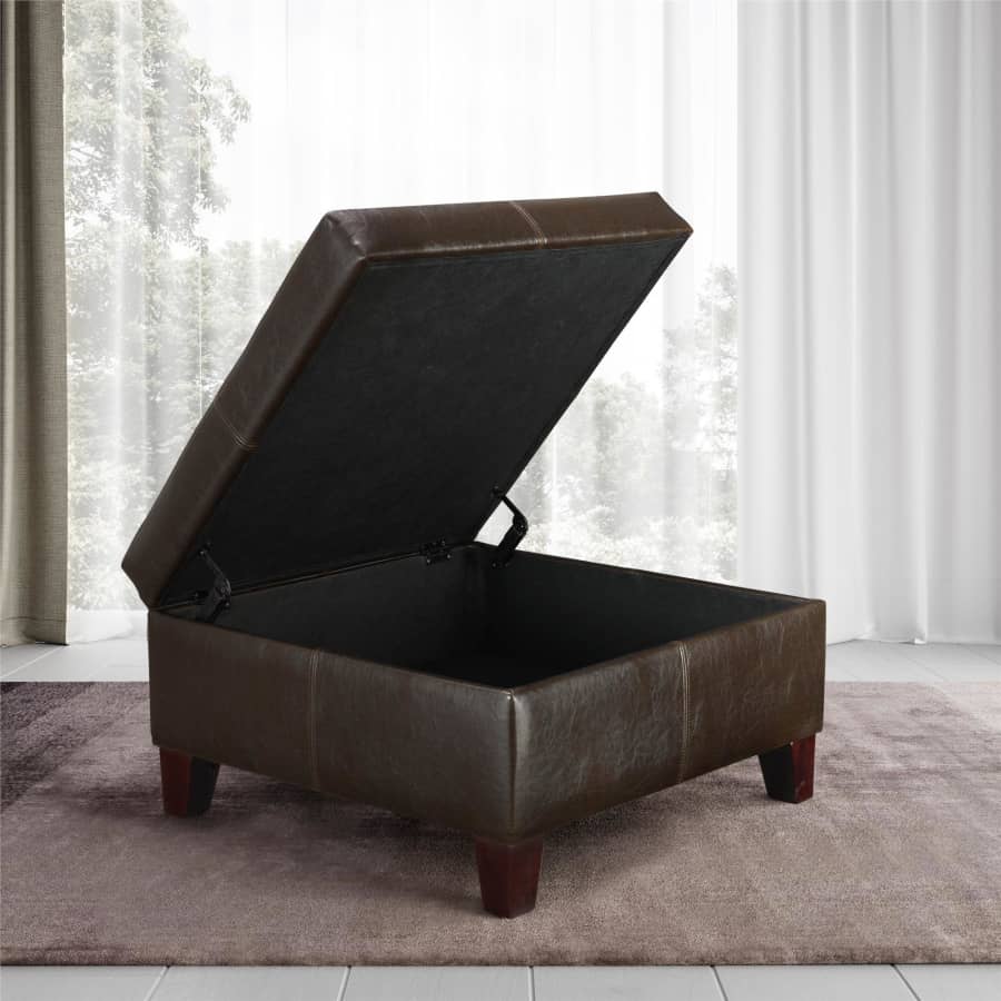 Dorel Woven Paths Square Storage Ottoman for $150