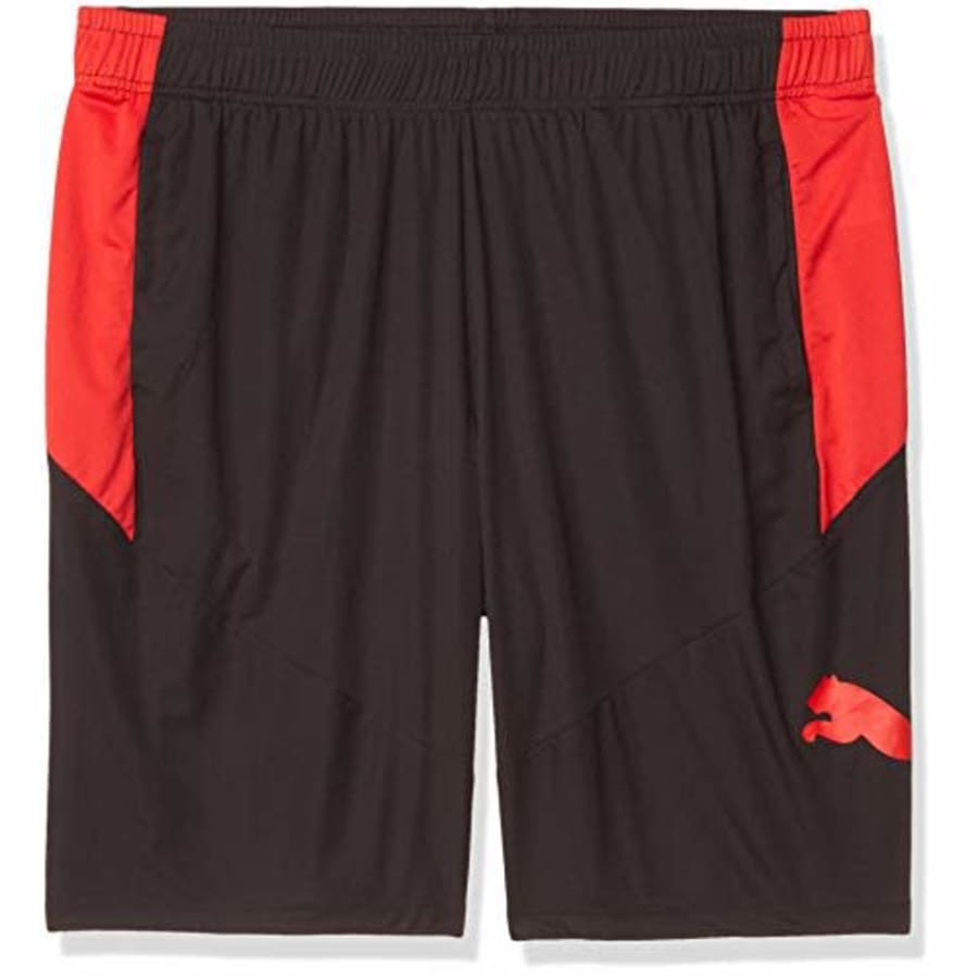 PUMA Men's Big & Tall CAT Shorts, Black-High Risk Red, 3XLT for $35 PUMA Men's Big & Tall CAT Shorts, Black-High Risk Red, 3XLT for $35