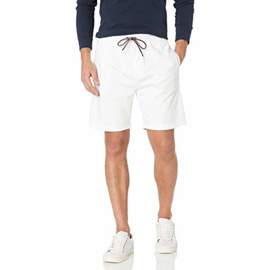 Tommy Hilfiger Men's Chino Shorts, Bright White, MD for $37