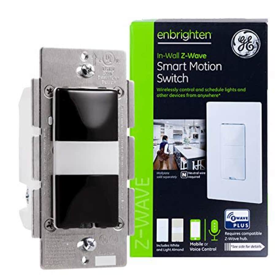 GE Enbrighten Z-Wave Plus Smart Motion Light Switch, Works with Alexa, Google Assistant, 3-Way for $68 GE Enbrighten Z-Wave Plus Smart Motion Light Switch, Works with Alexa, Google Assistant, 3-Way for $68
