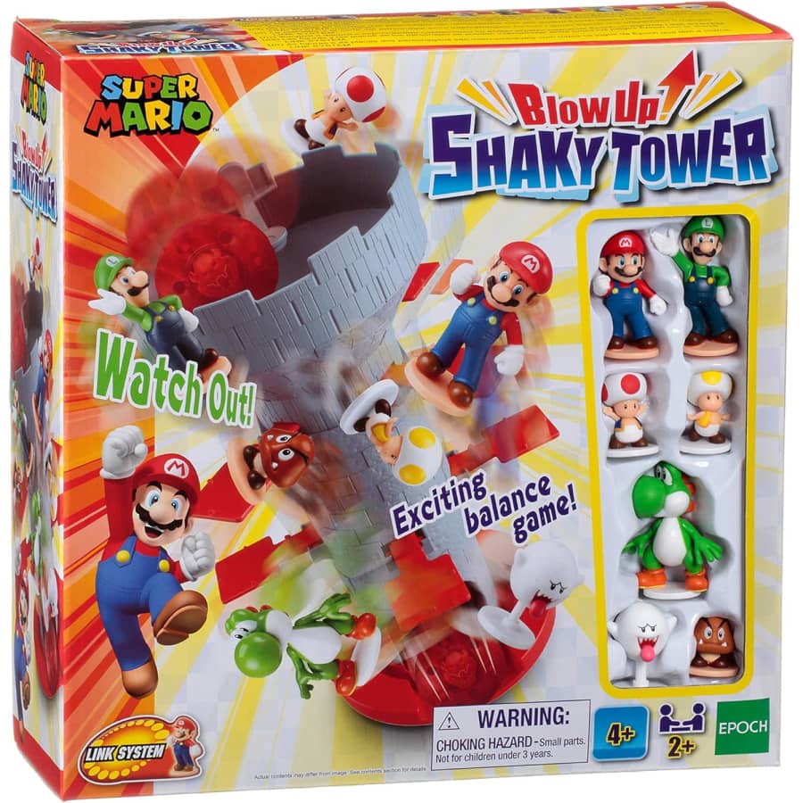 Epoch Super Mario Blow Up! Shaky Tower Balancing Game for $15