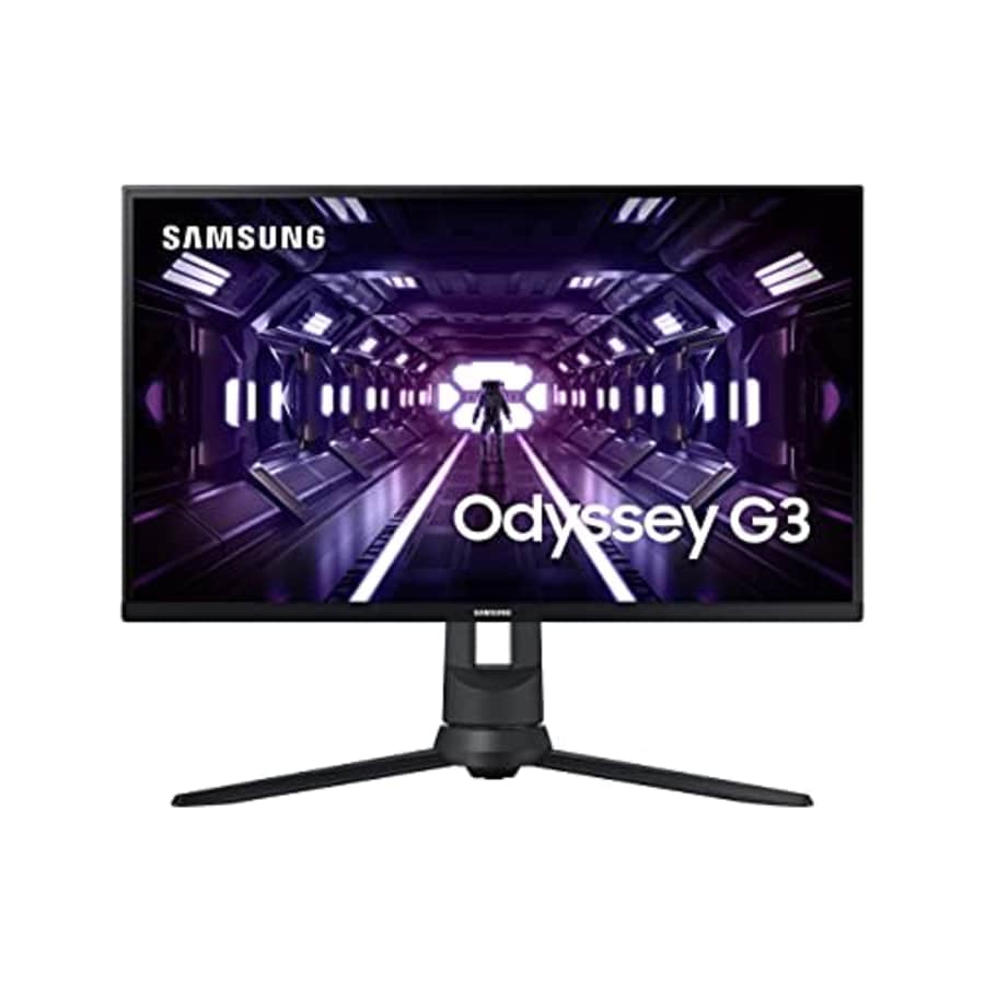 SAMSUNG Odyssey G3 Series 24-Inch FHD 1080p Gaming Monitor, 144Hz, 1ms, 3-Sided Border-Less, VESA for $150 SAMSUNG Odyssey G3 Series 24-Inch FHD 1080p Gaming Monitor, 144Hz, 1ms, 3-Sided Border-Less, VESA for $150