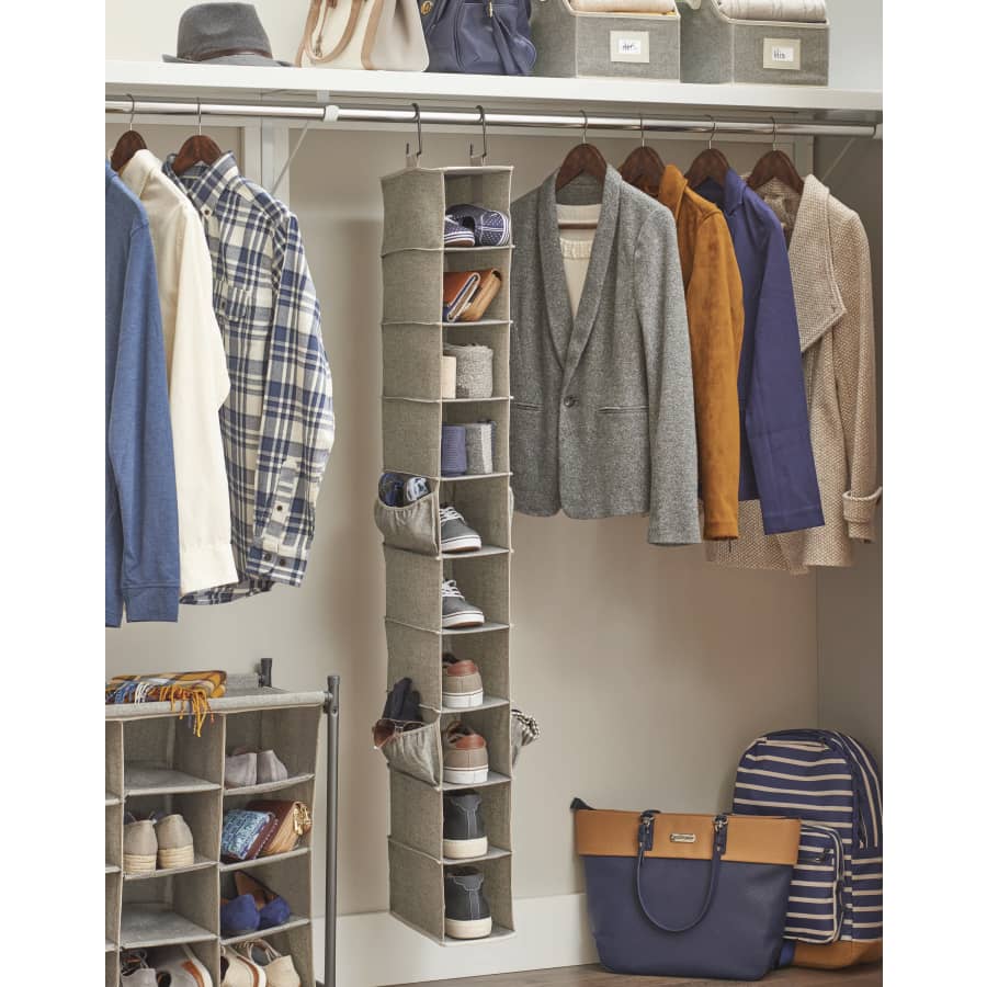 BH&G 2 Charleston 10-Shelf Closet Organizers for $10