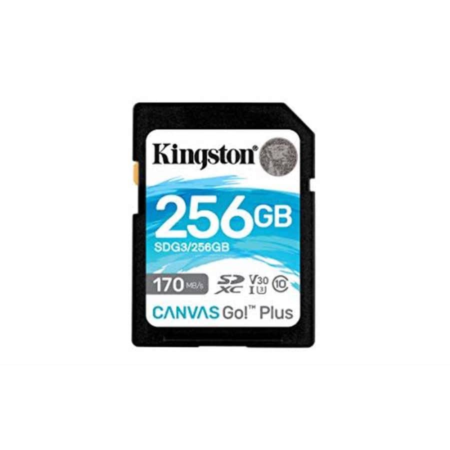 Kingston 256GB SDXC Canvas Go Plus 170MB/s Read UHS-I, C10, U3, V30 Memory Card (SDG3/256GBET), SD for $60 Kingston 256GB SDXC Canvas Go Plus 170MB/s Read UHS-I, C10, U3, V30 Memory Card (SDG3/256GBET), SD for $60