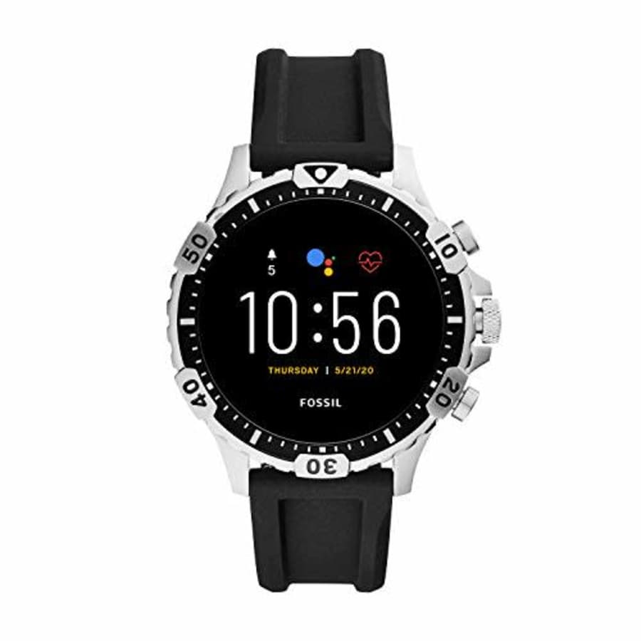 Fossil Gen 5 Garrett HR Heart Rate Stainless Steel Touchscreen Smartwatch, Color: Gunmetal (Model: for $179 Fossil Gen 5 Garrett HR Heart Rate Stainless Steel Touchscreen Smartwatch, Color: Gunmetal (Model: for $179