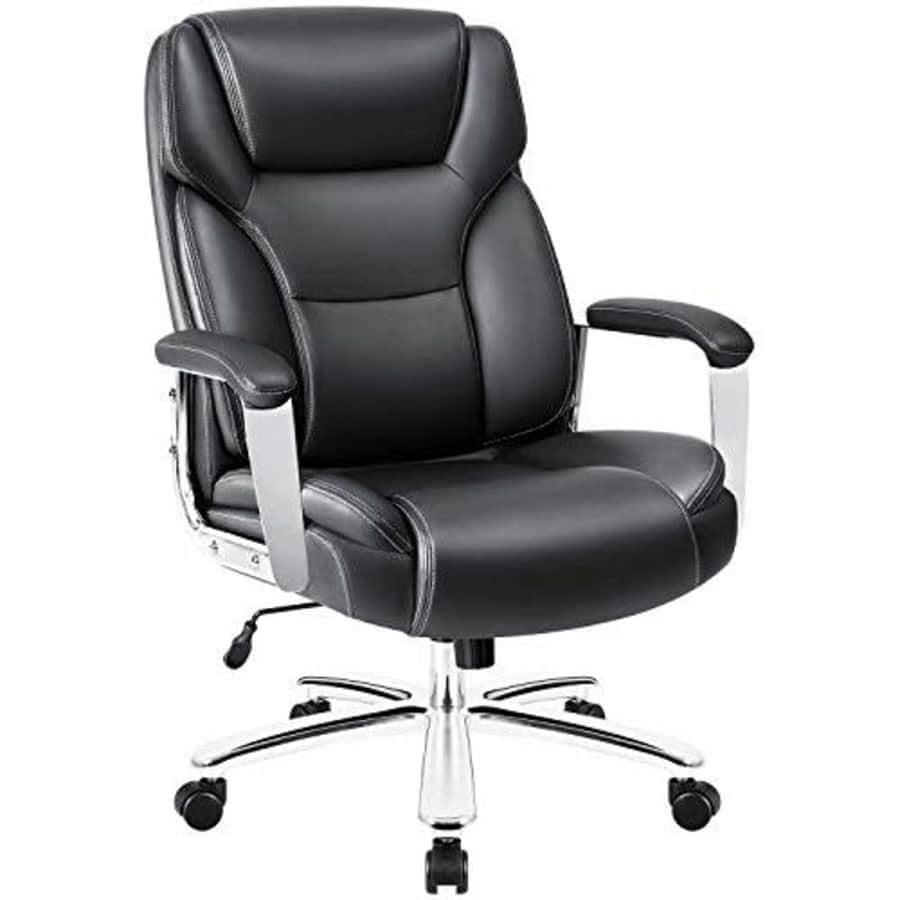 Homall Big and Tall Office Desk High Back Executive Computer Task Swivel Adjustable Leather for $100