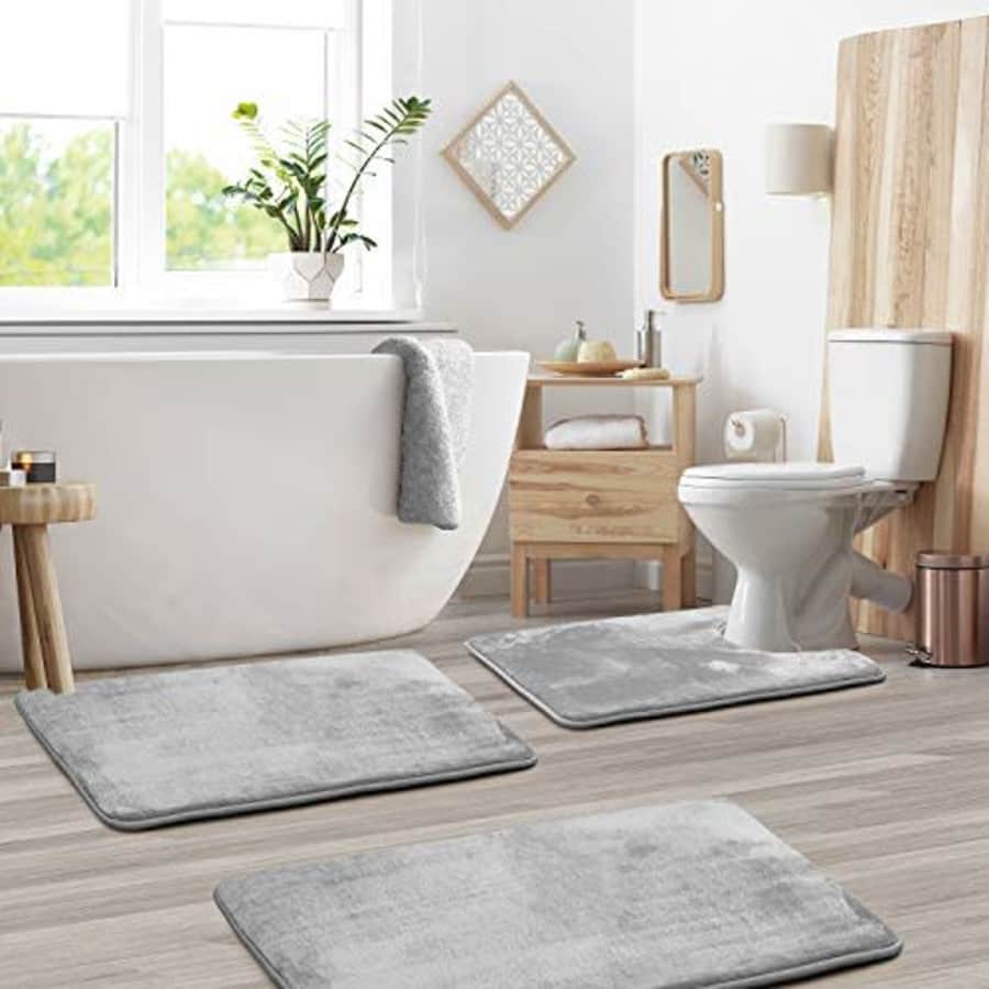 Clara Clark Memory Foam Bath Mat Sets 3 Piece - Non Slip, Absorbent, Soft Bath Rug Set - Fast for $38 Clara Clark Memory Foam Bath Mat Sets 3 Piece - Non Slip, Absorbent, Soft Bath Rug Set - Fast for $38