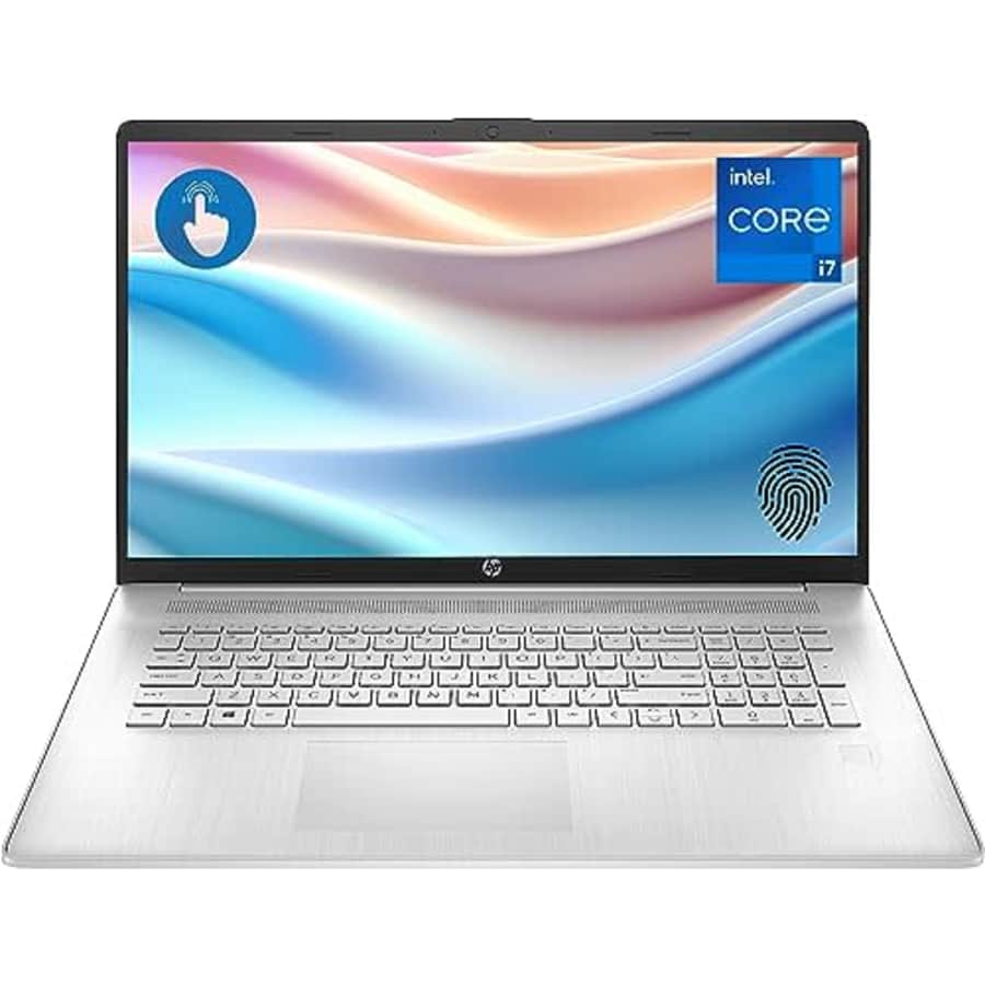 HP Essential 17 Laptop, 17.3" HD+ Touchscreen, Intel Core i7-1255U, 64GB RAM, 1TB SSD, Webcam, for $830