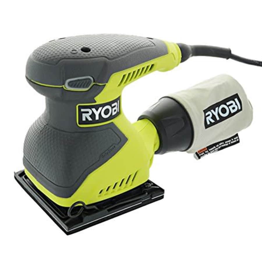 Ryobi S652DGK Corded 2 Amp 1/4 Inch 14,000 OBM Squared Orbital Finishing Sheet Sander for $48