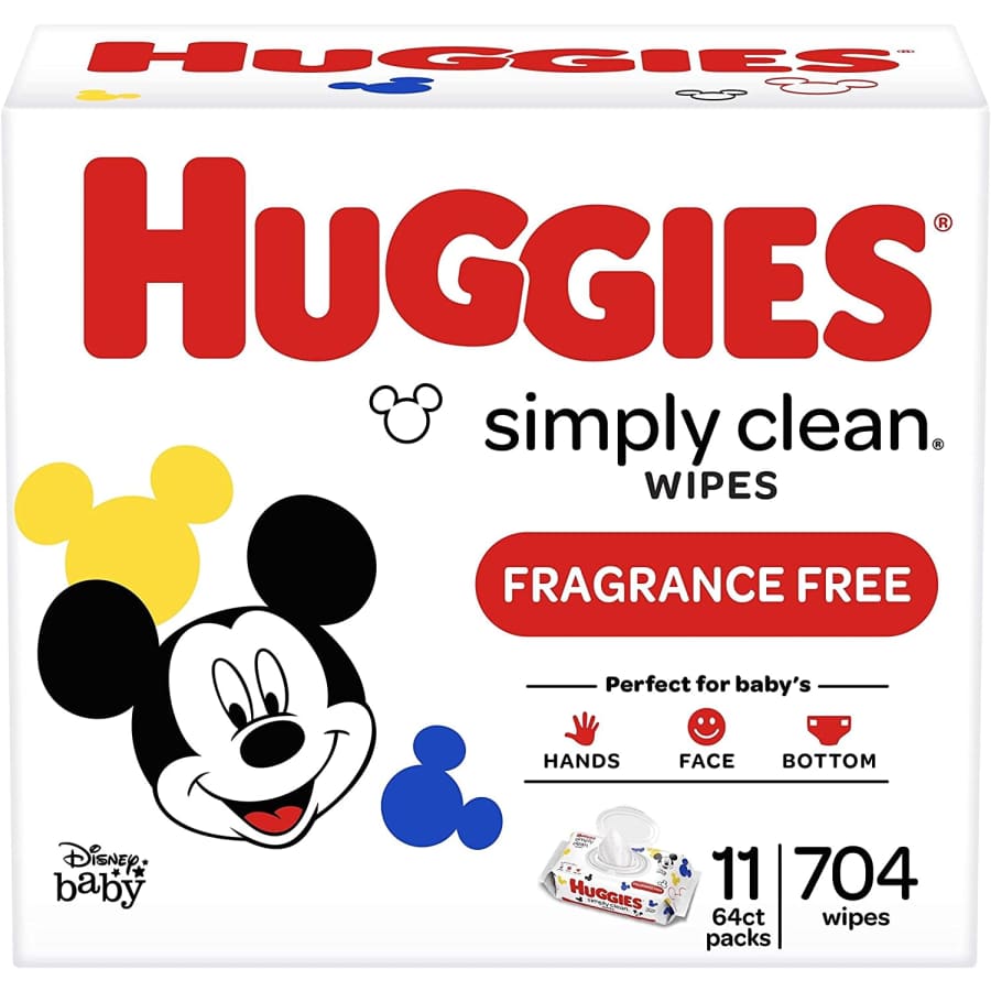 Huggies Simply Clean Fragrance-Free Baby Wipes 704-Count Box for $28 Huggies Simply Clean Fragrance-Free Baby Wipes 704-Count Box for $28