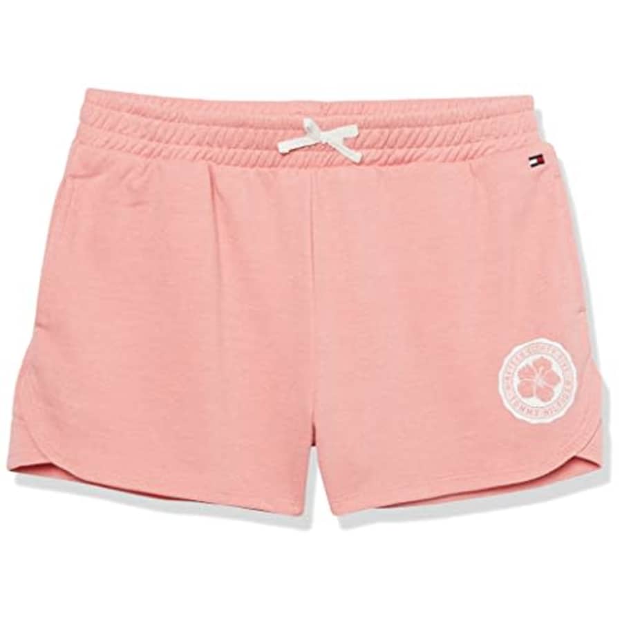 Tommy Hilfiger Girls' Pull On Short, Elastic Waist & Faux Drawstring, Varsity Flamingo Plume 22, for $12 Tommy Hilfiger Girls' Pull On Short, Elastic Waist & Faux Drawstring, Varsity Flamingo Plume 22, for $12