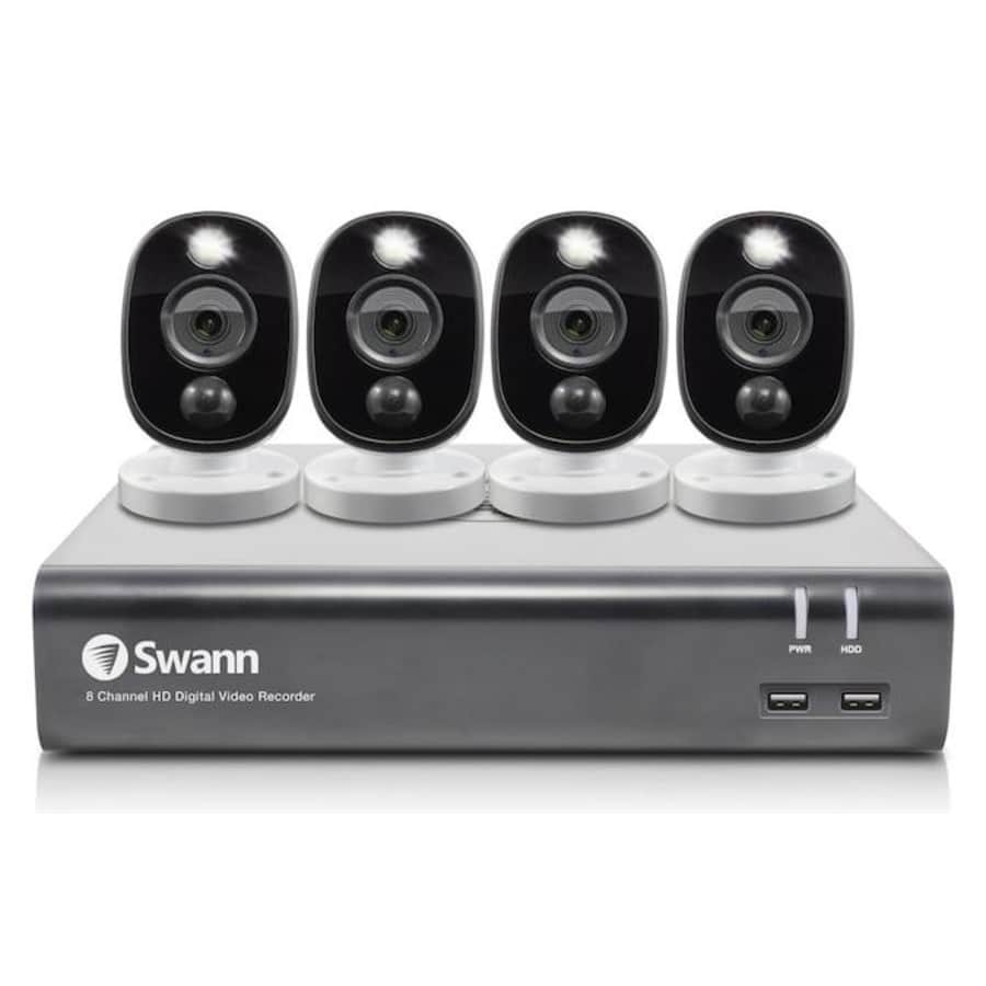 Swann Wired 8-Channel 4-Camera Security System for $190