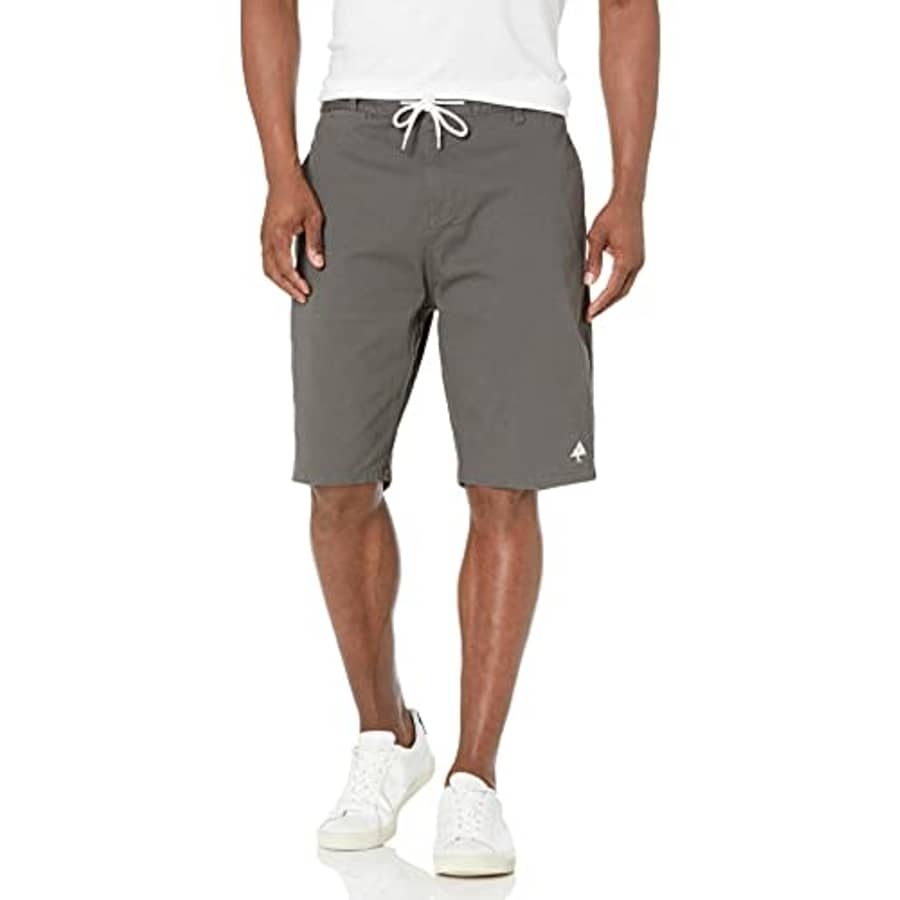 LRG Men's Choppa Cargo Denim Jean Shorts, Charcoal, 28 for $41
