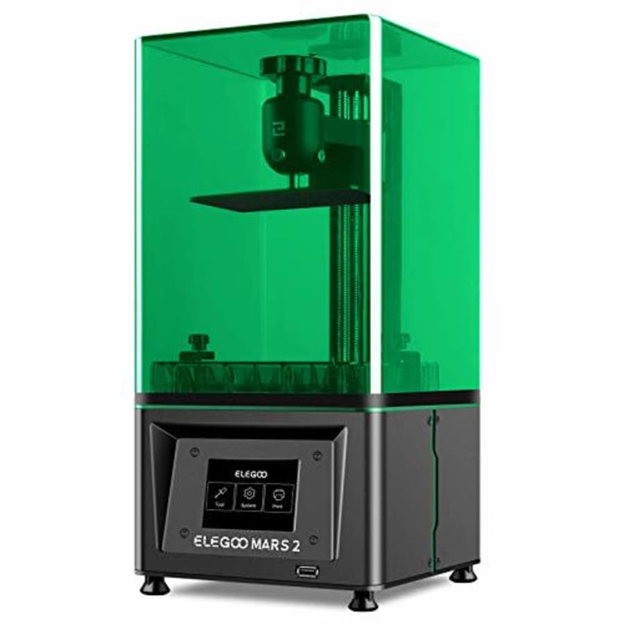 ELEGOO Mars 2 3D Printer, MSLA UV Photocuring LCD 3D Printer, Front USB Port, 2K Monochrome LCD for $200