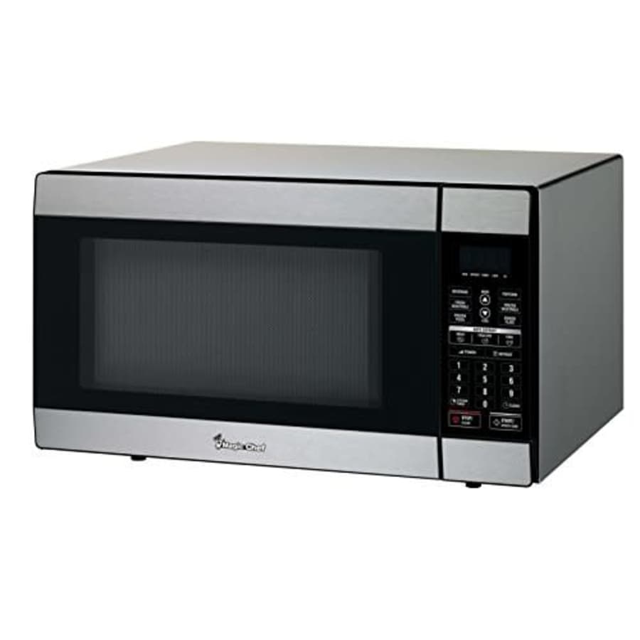Magic Chef 1.8 Cu. Ft. 1100W Countertop Microwave Oven in Stainless Steel, Silver for $253 Magic Chef 1.8 Cu. Ft. 1100W Countertop Microwave Oven in Stainless Steel, Silver for $253