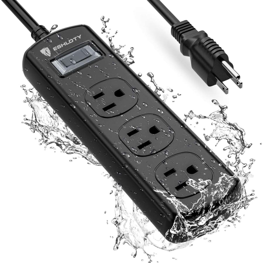 Eshldty 6-Foot 3-Outlet Outdoor Power Strip for $10