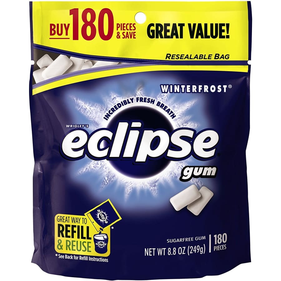 Eclipse Sugarfree Gum 180-Piece Bag for $5
