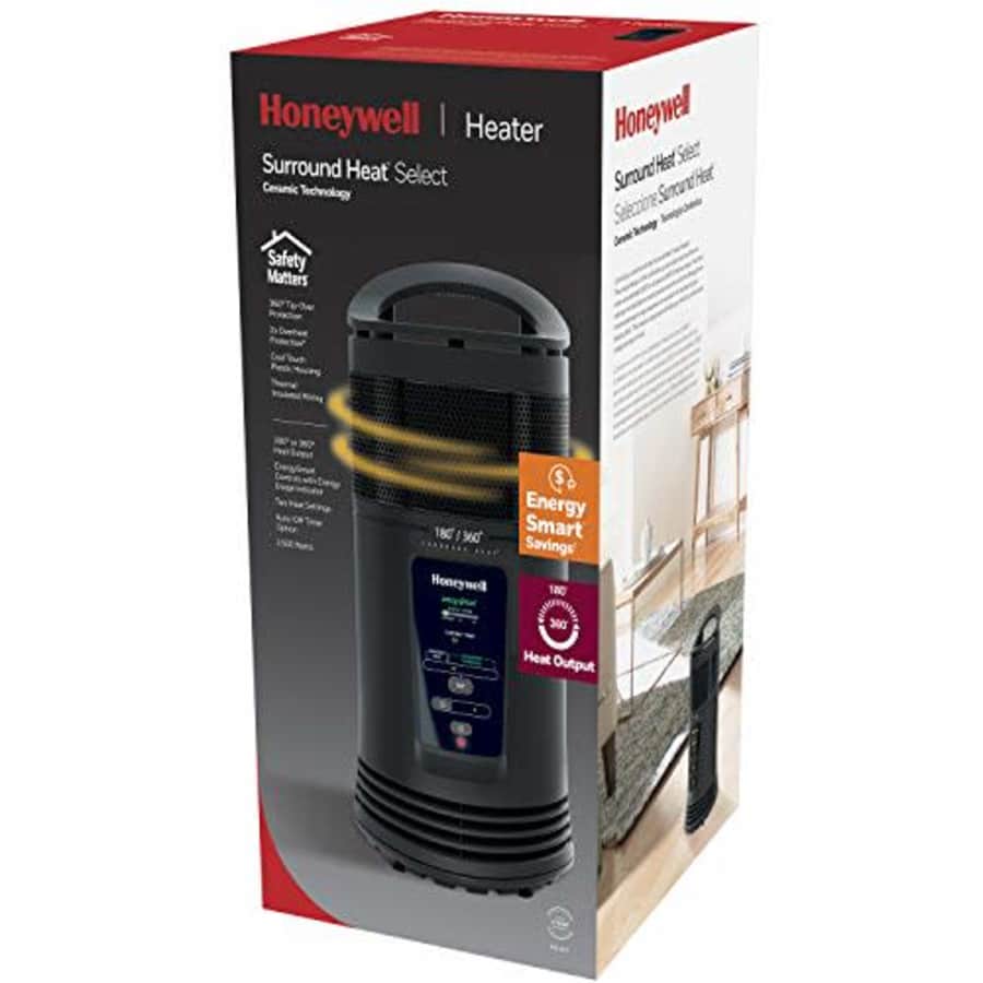 Honeywell EnergySmart Ceramic Surround Whole Room Heater - Black for $92