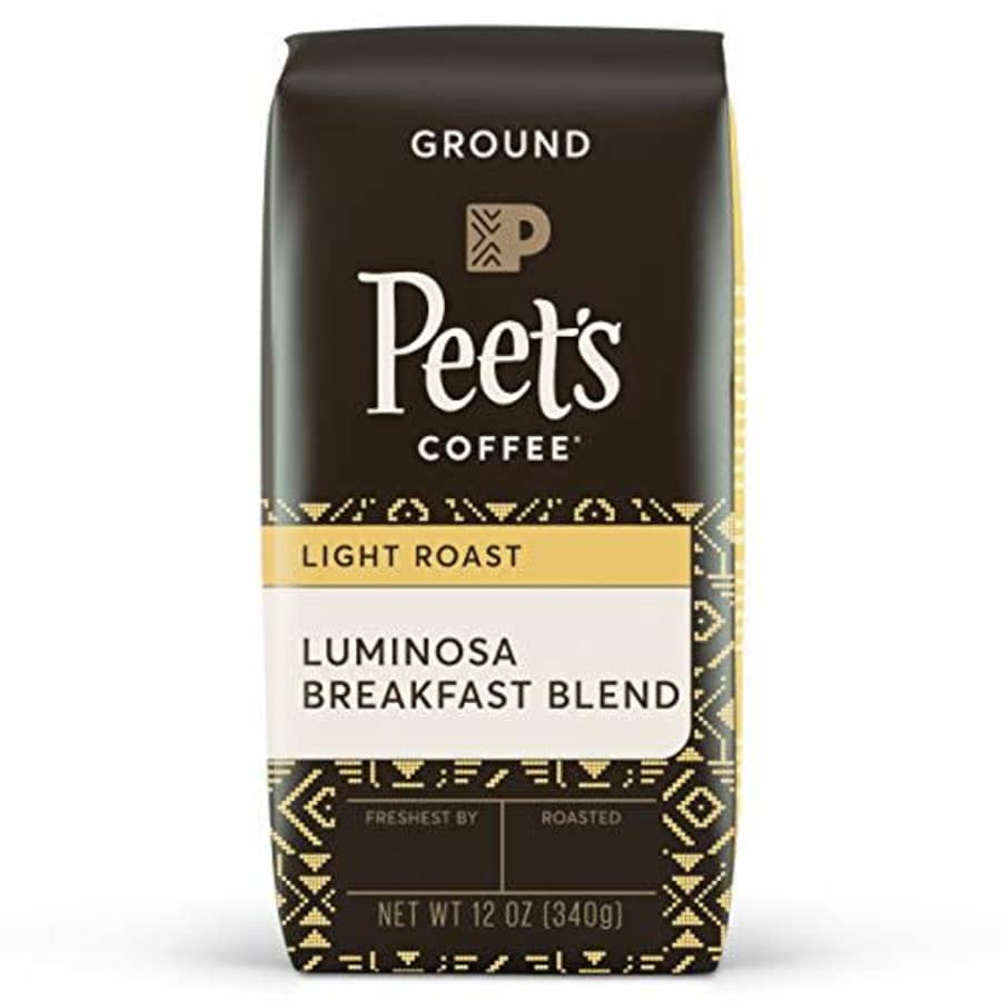 Peet's Coffee, Light Roast Ground Coffee - Luminosa Breakfast Blend 12 Ounce Bag for $21