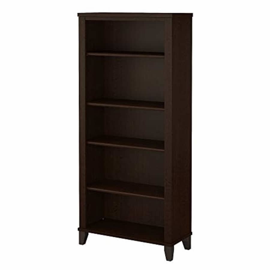 Bush Furniture Somerset Tall 5 Shelf Bookcase | Large Open Bookshelf | Display Cabinet for Library, for $200