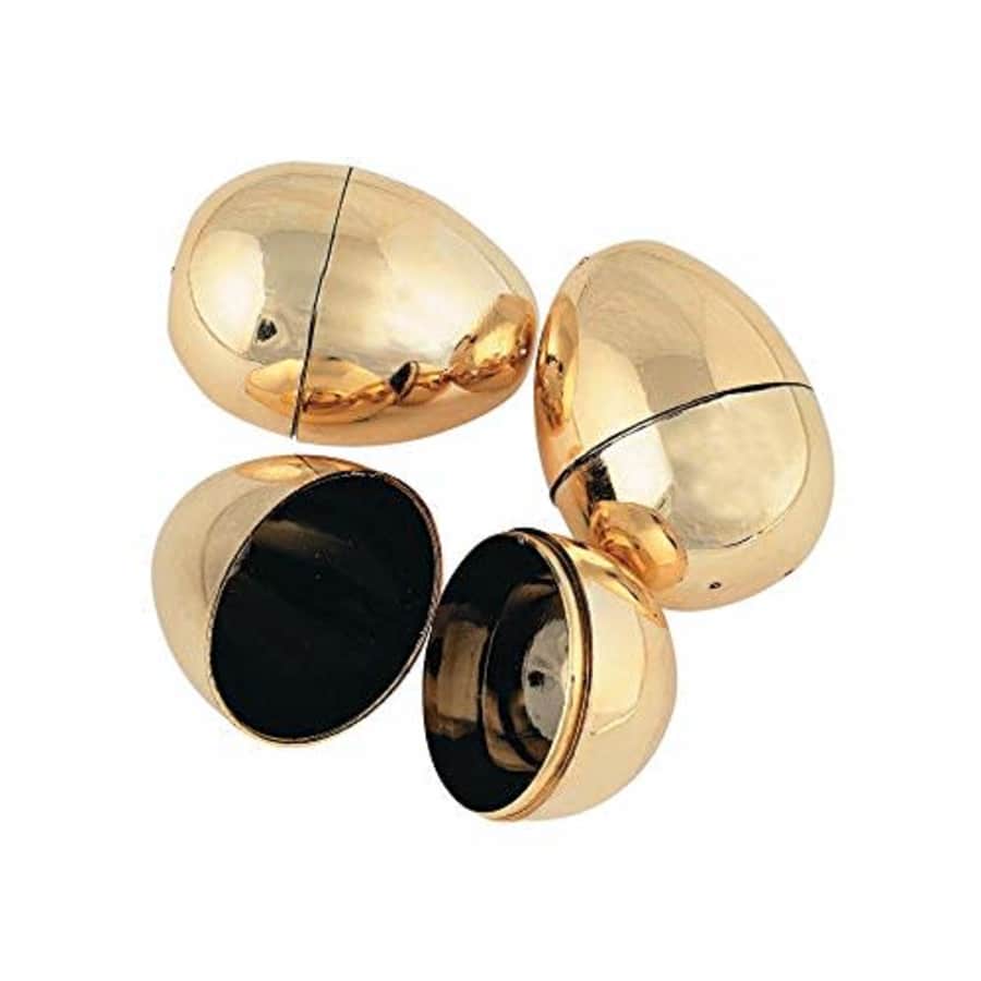 Fun Express Golden Metallic Eggs for Easter (12 Piece Pack) Party Supplies, Easter Basket Stuffers for $17 Fun Express Golden Metallic Eggs for Easter (12 Piece Pack) Party Supplies, Easter Basket Stuffers for $17