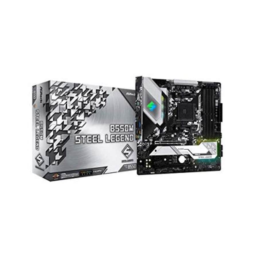 ASRock B550M Steel Legend Supports 3rd Gen AMD AM4 Ryzen/Future AMD Ryzen Processors Motherboard for $128