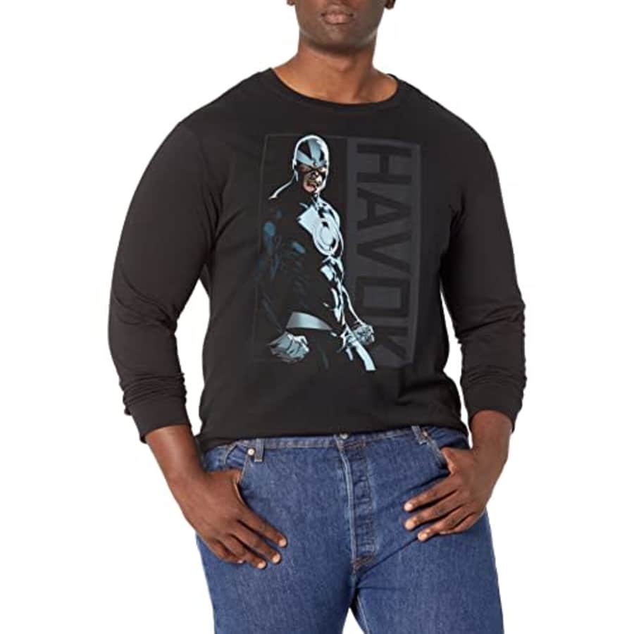 Marvel Big & Tall Classic Havok Fight Men's Tops Short Sleeve Tee Shirt, Black, Large for $8 Marvel Big & Tall Classic Havok Fight Men's Tops Short Sleeve Tee Shirt, Black, Large for $8
