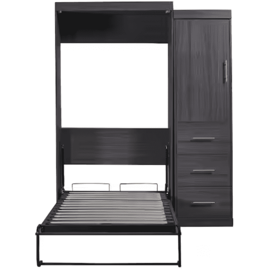 Twin Murphy Bed w/ Wardrobe & 3-Drawer Storage for $1,200