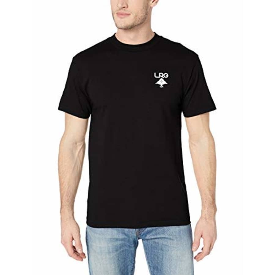LRG Men's Lifted Research Collection Graphic Design T-Shirt, Black, 2XL for $15