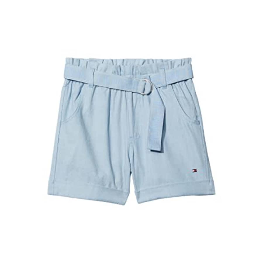 Tommy Hilfiger Girls' Lightweight Paperbag Waist Shorts with Embroidered Logo Belt, Jane Wash, 3T for $11 Tommy Hilfiger Girls' Lightweight Paperbag Waist Shorts with Embroidered Logo Belt, Jane Wash, 3T for $11